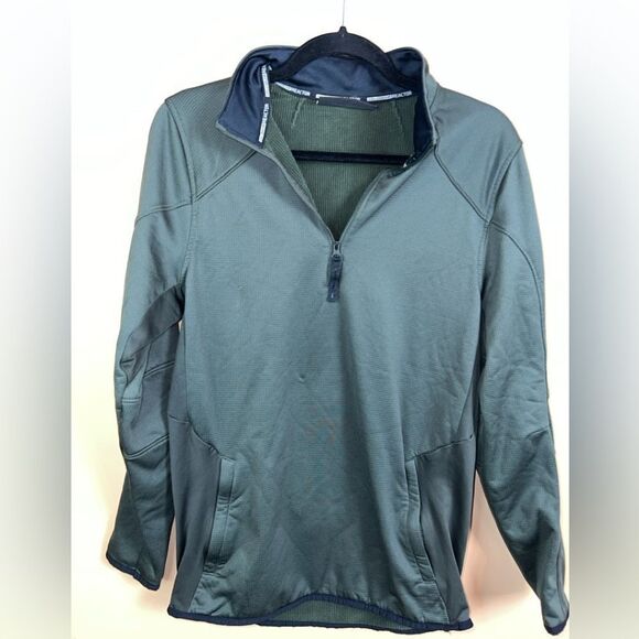 Under Armour Size Small Forest Green Coldgear Reactor L/S Quarter Zip Pullover - Picture 1 of 8